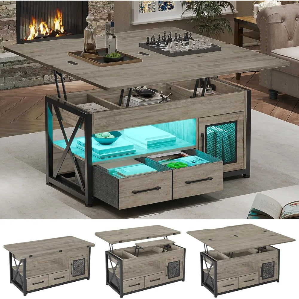 Coffee Table - Rustic Lift Top Coffee Table