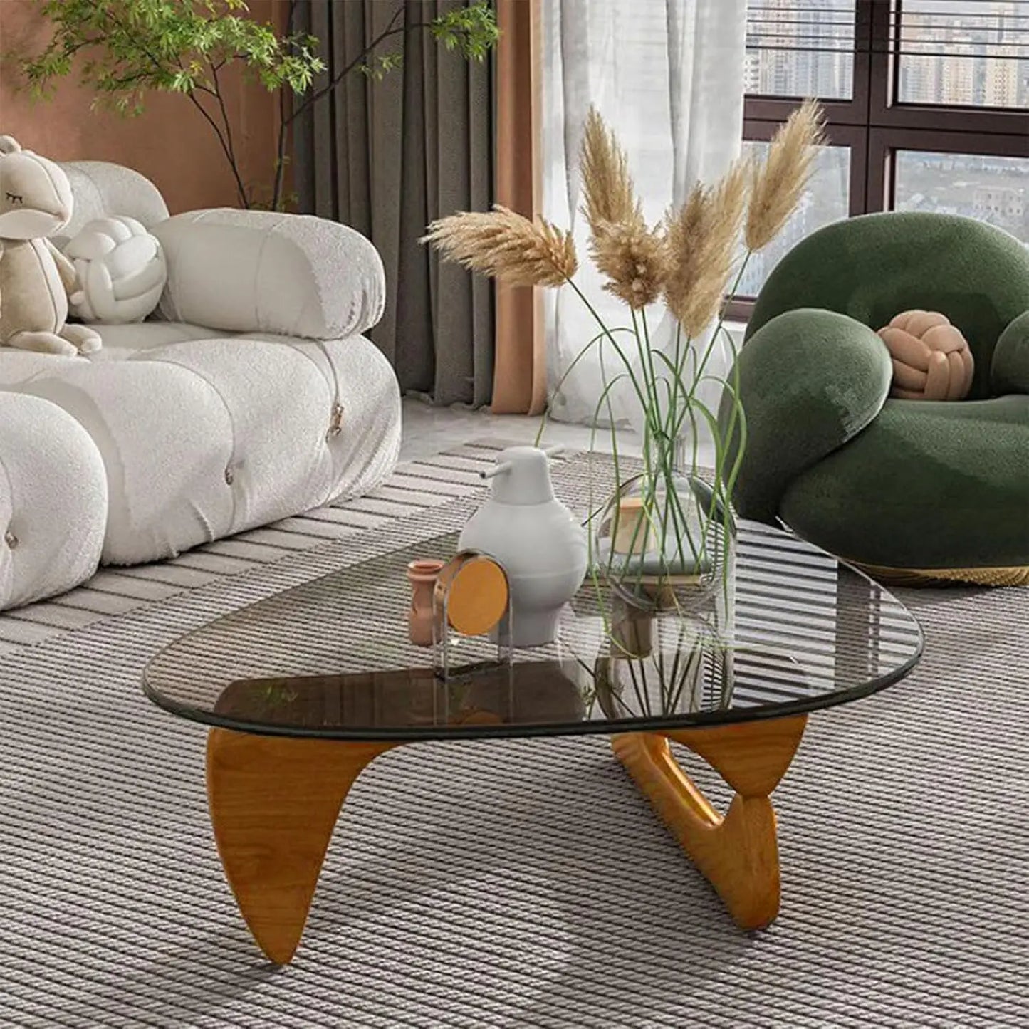 Coffee Table - Mid-Century Modern Glass Table