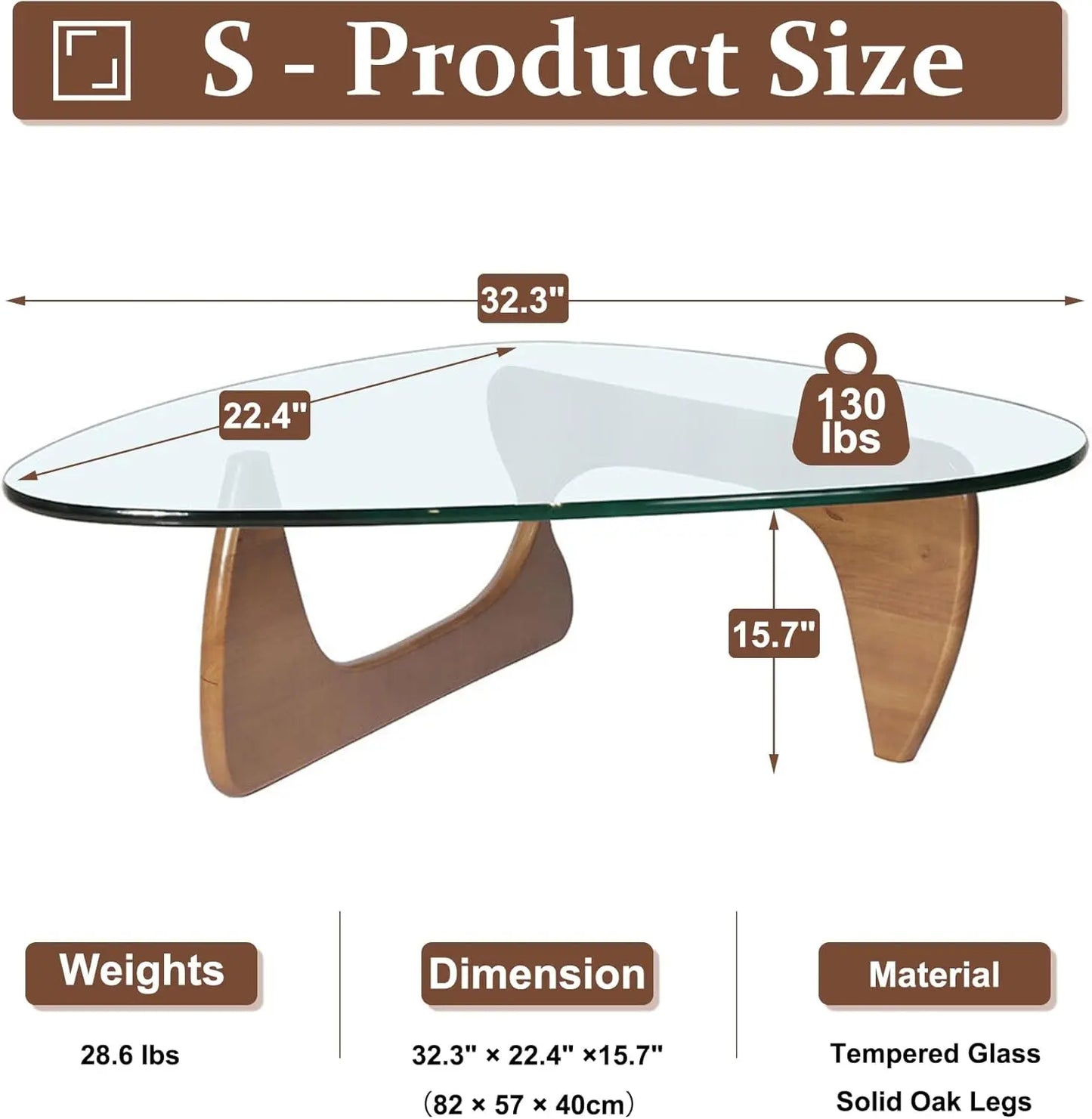 Coffee Table - Mid-Century Modern Glass Table