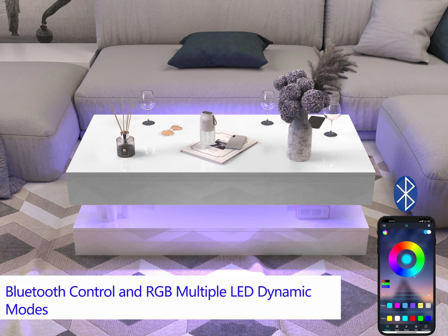 Coffee Table - Lumina LED Coffee Table