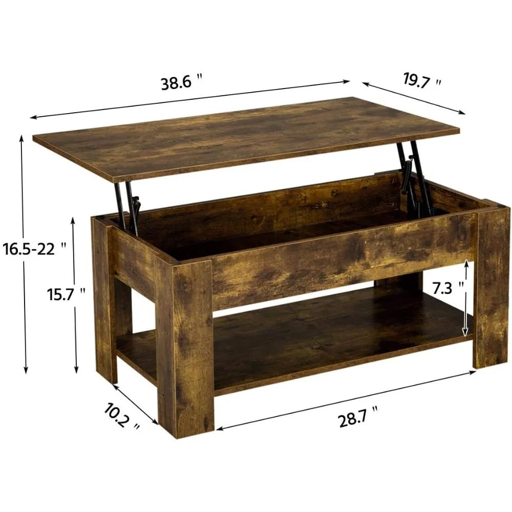 Coffee Table - Rustic Lift Top Coffee Table