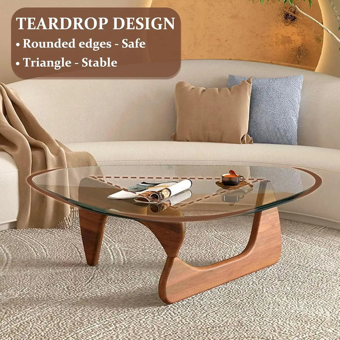 Coffee Table - Mid-Century Modern Glass Table