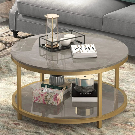 Coffee Table - Marble Luxe Round Coffee Table