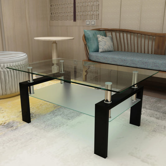 Coffee Table - Sleek Modern Glass Coffee Table