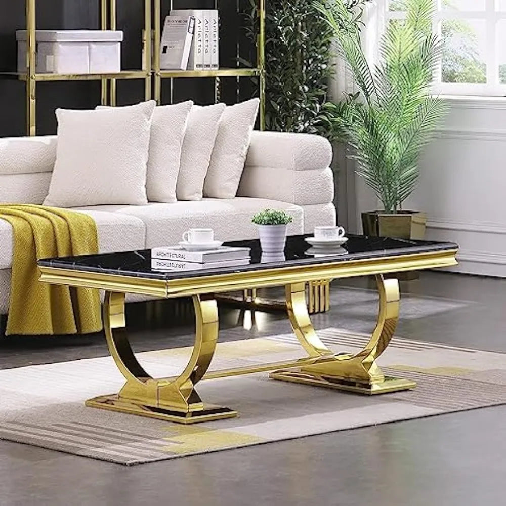 Coffee Table - Glamor Gold Luxe Coffee Table