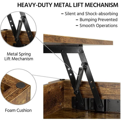 Coffee Table - Rustic Lift Top Coffee Table
