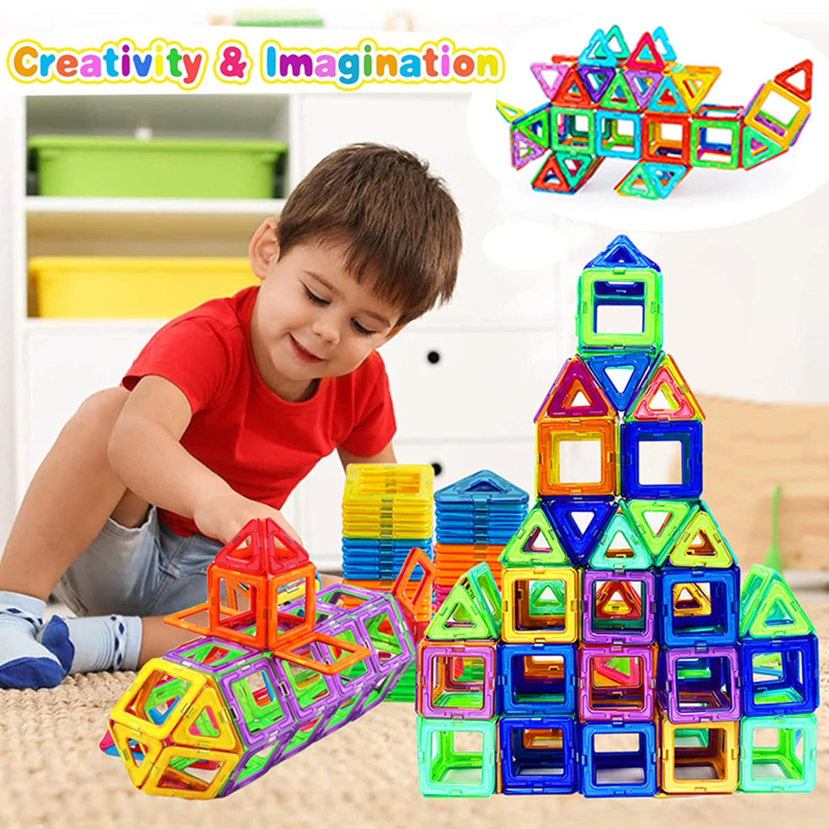 Build, Learn, and Play – Magnetic Building Blocks for Kids of All Ages!