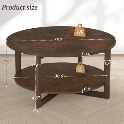 Coffee Table - Rustic Modern Round Coffee Table