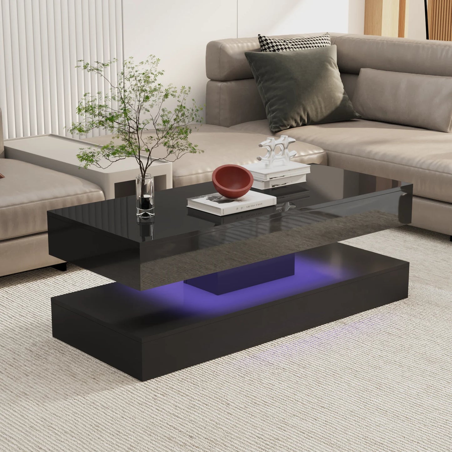 Coffee Table - LED Marble Glow Coffee Table