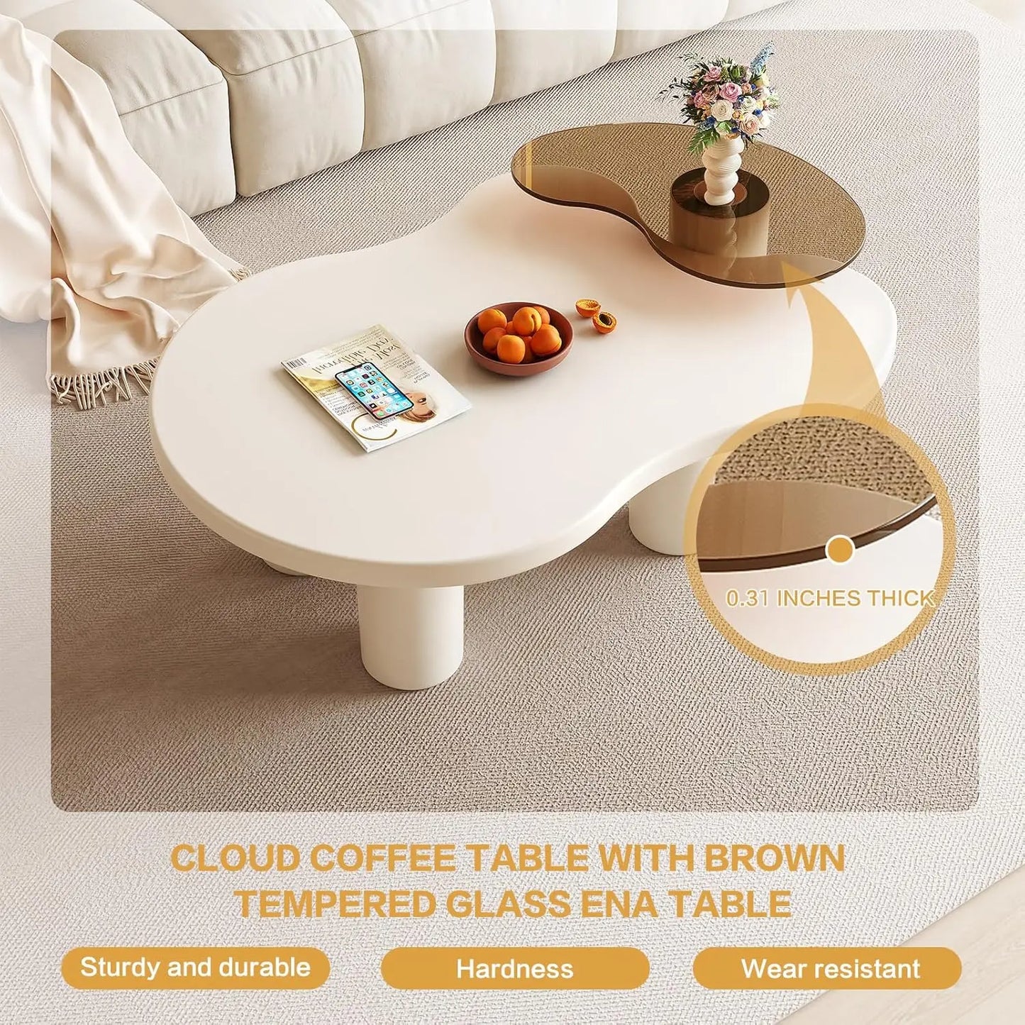 Coffee Table - Irregular Nesting Coffee Table Set