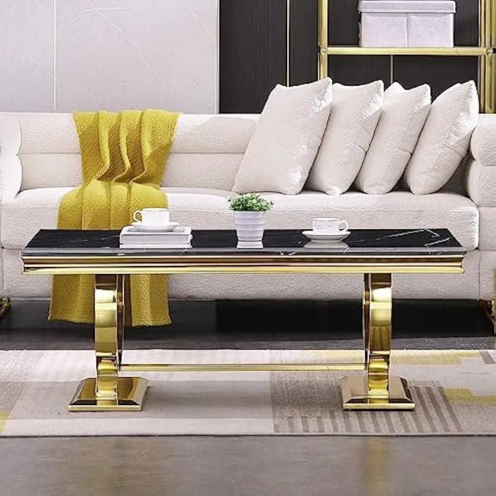 Coffee Table - Glamor Gold Luxe Coffee Table