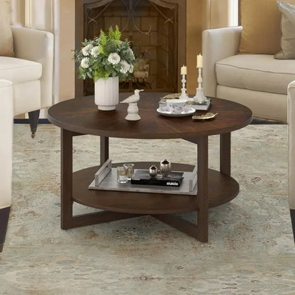 Coffee Table - Rustic Modern Round Coffee Table