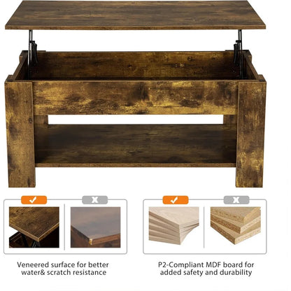 Coffee Table - Rustic Lift Top Coffee Table