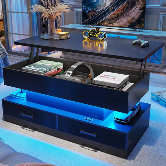 Coffee Table - Elevate Lift Top LED Coffee Table