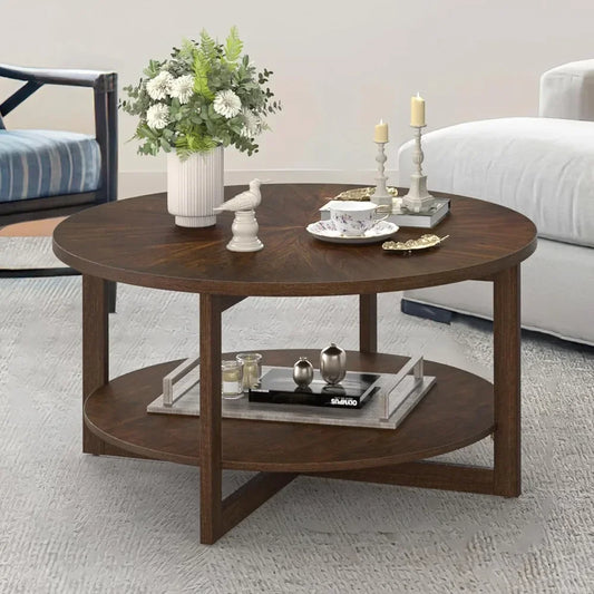 Coffee Table - Rustic Modern Round Coffee Table